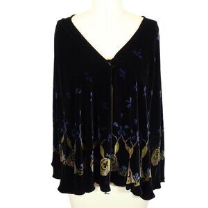 Vintage Silk Blend Velvet Cape One Size Whimsigoth Fairy Grunge Ren Fair Trees